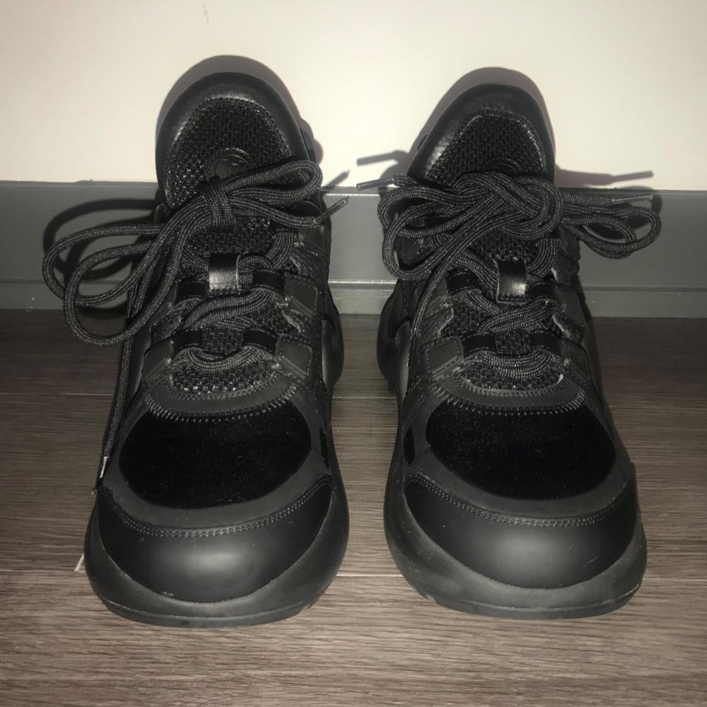 Louis Vuitton Women's BLK Tennis Shoes | LV Archlight Sneaker 2” heel Size 37 - Picture 16 of 16